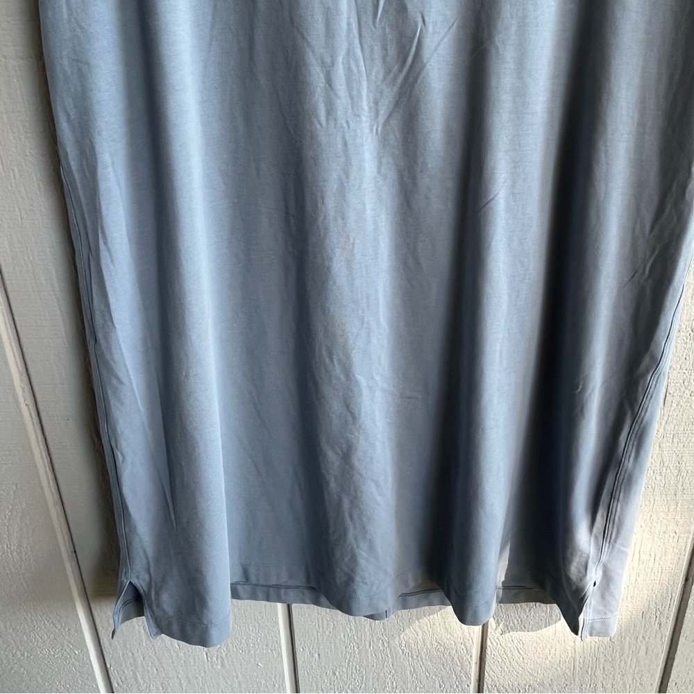 Lululemon Pima Cotton Day Tripper Dress in Chambray Blue Size 6 - Picture 3 of 8